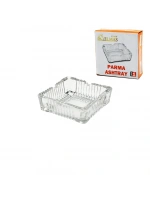 Glass Elmas Parma Ashtray ( Kare ) ( Cam ) Küllük*48