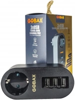Gobax Termal Akım Korumalı Akıllı Priz 3xusb Li, Çocuk Korumalı, Led Işıklı, Yüksek Isıya Dayanıklı