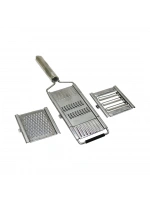 Grater Dmr-4703 ( 3in1 ) Lüx Metal Rende ( Tak--çıkar= Rende & Soyacak & Dilimleme Başlıklı )*60