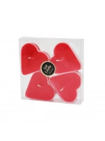 Gül Candle Gl-209 ( 4pcs Kalp & Kristal Kapsül ) Kokulu Mum Mix*34=k