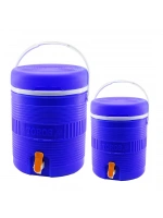Hak Plastik Toros ( 2li Set=14+6lt ) ( Yuvarlak ) ( Termos ) ( Mavi Plastik ) (musluklu & Taşıma Kulplu) (brkt-501575)*6