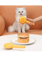 Hamburger Şekilli Otomatik Temizlenen Evcil Hayvan Fırçası