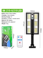 Hareket Sensörlü Ip65 Güneş Enerjili Led Spot Kumandalı