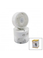 Hasuba Hs-243 ( Su Spreyli ) (katlanır Başlık & 90°) (ışıklı) (usb Mini Fan) (çap=11.2cm & Y:13.5-20.5cm) (3 Kademe Hız ) (350ml)*60