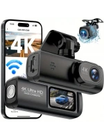 Hd Araç Kamerası Çift Yönlü Dash Cam 4k Uhd Ön Ve 1080p Fhd Arka Kameralı Wifi