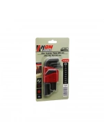 Hon ( 9pcs ) ( Siyah ) ( Kısa & Düz ) ( 120mm ) Alyan ( Allen ) Anahtar Takımı ( Brkt-702279 )*30