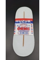 Huzur ( Beyaz & 1.5cm ) Paça Lastik Yassı Gniş 10mt.*50