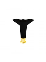 İbico-935 ( 12cm & Siyah & Gold Uçlu ) Plastik Mobilya & Koltuk Ayak*10x5