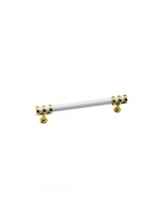 İbico-941 ( 12.8cm ) ( Yüzük Altın & Kulp Beyaz ) Boru Çekmece Kulp*10x5
