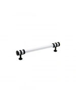 İbico-942 ( 12.8cm ) ( Yüzük Siyah & Kulp Beyaz ) Boru Çekmece Kulp*10x5