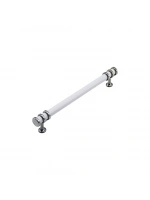İbico-946 ( 12.8cm ) ( Yüzük Krom & Kulp Beyaz ) Boru Çekmece Kulp*10x5