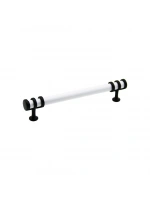 İbico-950 ( 16cm ) ( Yüzük Siyah & Kulp Beyaz ) Boru Çekmece Kulp*10x5