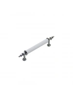 İbico-959 ( 9.6cm ) ( Zirve ) ( Beyaz & Krom ) Boru Kulp*10x5