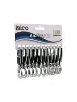 İbico İ12-012 ( Dikdörtgen Model Gövde ) ( Metal ) ( Plastik Kaplı Gövde ) Anahtarlık ( Çift Halkalı ) ( Kemer Geçmeli )*12x50