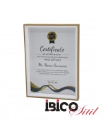 İbico İ12-034 ( A4 & 21x29.7cm ) ( Kalın & Lüx Bambu & Çift Renk Çerçeve ) Ahşap Resim Çerçevesi*36=k