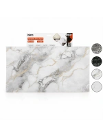 İbico İ13-085 ( 4pcs ) ( 30x60cm ) ( Düz & Köpük Panel ) ( Mix Mermer Desen ) Yapışkanlı Duvar Kağıt*60=k
