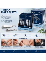 İbico İ15-003 ( 2pcs ) ( Gri ) Tırnak Makası Seti*12x30