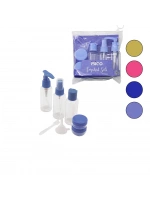 İbico İ15-056 (7pcs) Seyahat Kozmetik Set (3-pls.pompalı+sprey+kapaklı Şişe(50ml)& 2-krem Kutu(10gr)& 1-huni & 1-spatula)*12x20