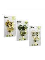 İbico İ17-009 (3pcs) (gold & Geyik Figür) (krom Görünüm) Plastik Askı (yapışkanlı=mika Kristal Plaka) (3kg)*20x8