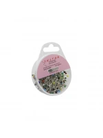 İbico İ20-012 Sultan ( 200 Pcs )( Renkli Toplu ) Başörtü İğnesi ( Şeffaf Plastik Kutulu ) ( 0.5x32mm )*10x48