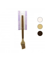 İbico İ22-017 ( Renkli Silikon ) ( Ahşap Akasya Saplı ) Yumurta Fırça ( 27cm )*6x24
