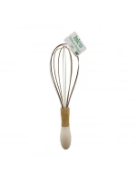 İbico İ22-022 ( 29cm ) ( Silikon ) Çırpıcı ( Ahşap Bambu & Plastik Saplı )*12x20