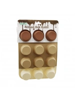 İbico İ22-041 (düz) (12li & Mini ) (silikon) Muffin Kek Kalıp ( Askılıklı )*6x10