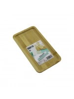 İbico İ22-177 ( Dikdörtgen ) Ahşap Bambu Servis Sunum Tepsi & Tahtası ( Mini Tepsi ) ( 25x14x1.5cm )*36