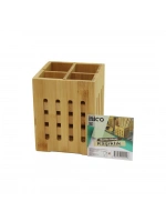 İbico İ22-245 ( 4 Bölmeli ) ( Kare=11x11cm ) Ahşap Bambu Kaşıklık Organizer*60