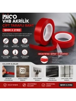 İbico K13-172 ( 18mmx2yrd ) Vhb Akrilik Silikonize Bant*24x12