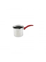 İbico K22-001 ( No-3 ) Çelik Cezve ( Kırmızı Kulp )*100