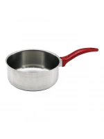 İbico K22-006 ( 14cm ) ( Kırmızı Plastik Kulp ) ( Çelik ) Sos Tava*100
