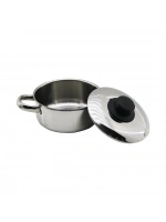 İbico K22-011 ( 14cm ) ( Metal Kapak ) ( Mini) Çelik Tencere*50