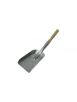 İbico ( Metal ) ( Küçük & Dar ) Galvaniz Metal Soba Kürek ( Ahşap Saplı )*50