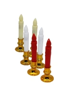 İbico No-269 ( 2pcs ) ( Şamdanlı ) ( Pilli ) Led Mum Dekoratif*360