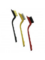İbico Wıre Brush Set ( 3pcs ) Mini Tel Fırça Seti ( Prinç & Çelik & Naylon Fırça)*500