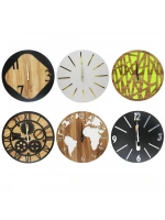 İncir-700-053 Mdf Duvar Saati Karışık Lux*12=k