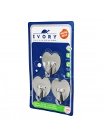 Ivory Ivo-ask128 ( 3pcs ) ( Kalp & Komple Metal ) Yapışkan Askı*240