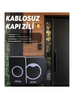 Kablosuz Su Geçirmez Kapı Zili