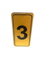 Kapı Numarası No-3 Silikonlu Yapışkanlı*10x20