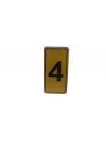 Kapı Numarası No-4 Silikonlu Yapışkanlı*10x20