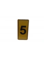 Kapı Numarası No-5 Silikonlu Yapışkanlı*10x20