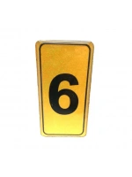 Kapı Numarası No-6 Silikonlu Yapışkanlı*10x20