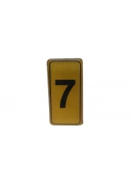 Kapı Numarası No-7 Silikonlu Yapışkanlı*10x20