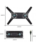Katlanabilir Laptop Soğutucu 2 Fanlı