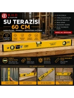Kınetex Ktx-1121 ( 60cm ) Su Terazisi ( Turuncu Metal )*60