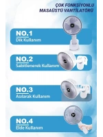 Klipsli Vantilatör & Taşınabilir Fan Şarjlı Fan Bs-5003