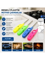 Koko-0103-0104 Mutfak Çakmak Mc2 Renkli Plastik*24x6