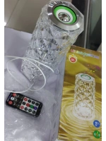 Kristal Masa Lamba Led Bluetooth Hoparlör Uzaktan Kumandalı