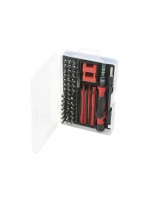 Krt No-6012 ( 52in1 ) Saatçi & Telefoncu Tornavida Seti ( 42pcs Uç & 4-cımbız-vb.& 2-t.vida Sap & 3-aparat & 1-şeffaf Pls.kutu )*40